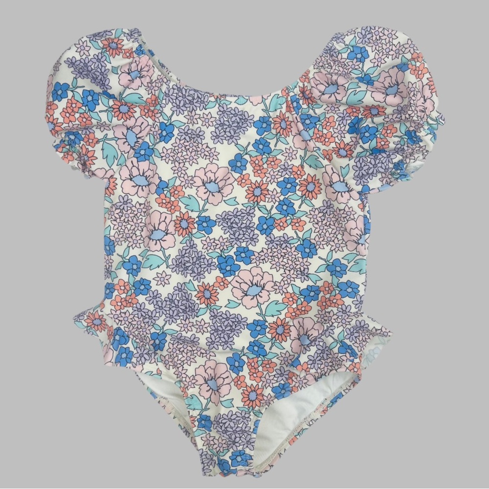 Jessica Simpson Floral One Piece Swimsuit 4T